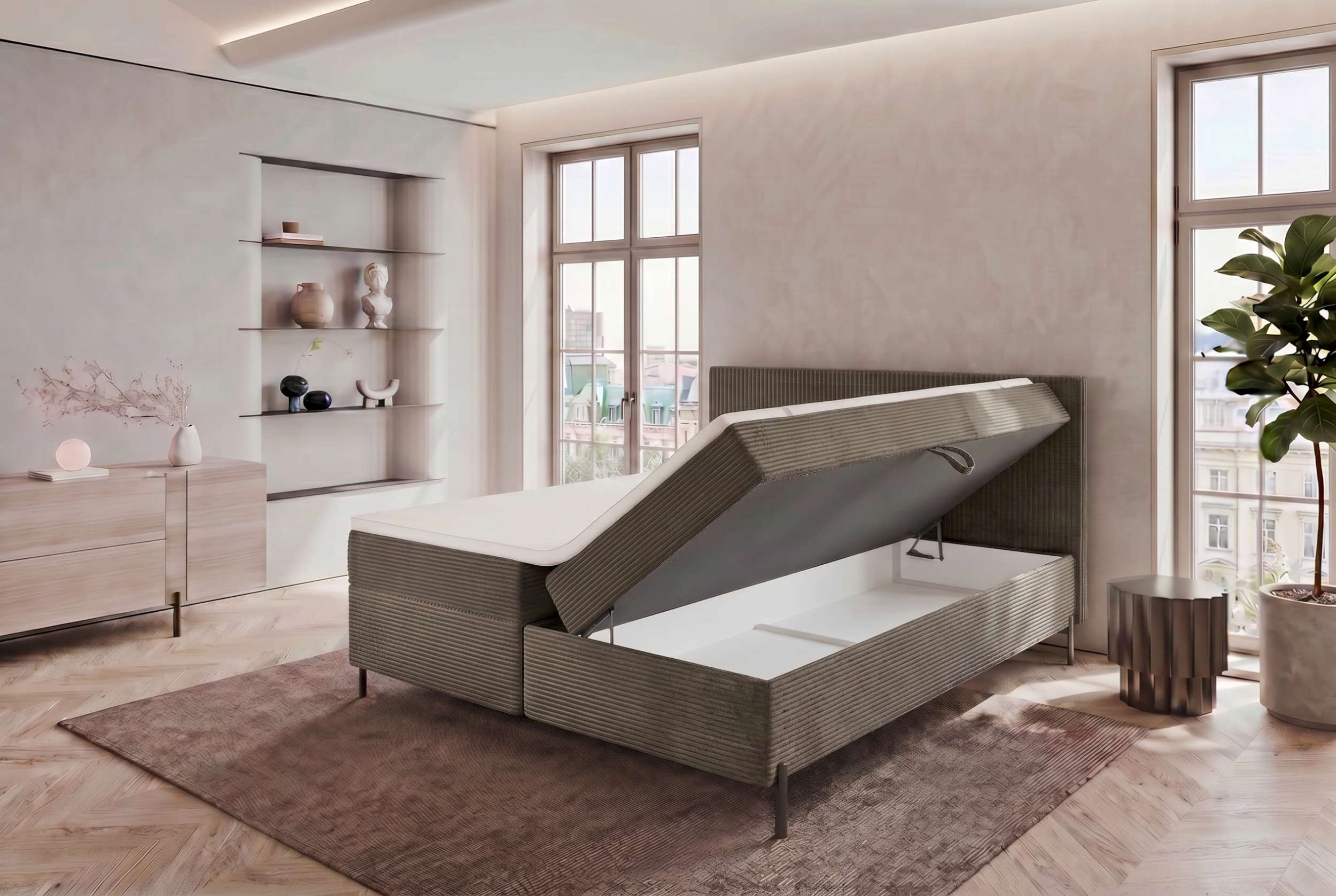 Boxspringbett Elysio Cappuccino