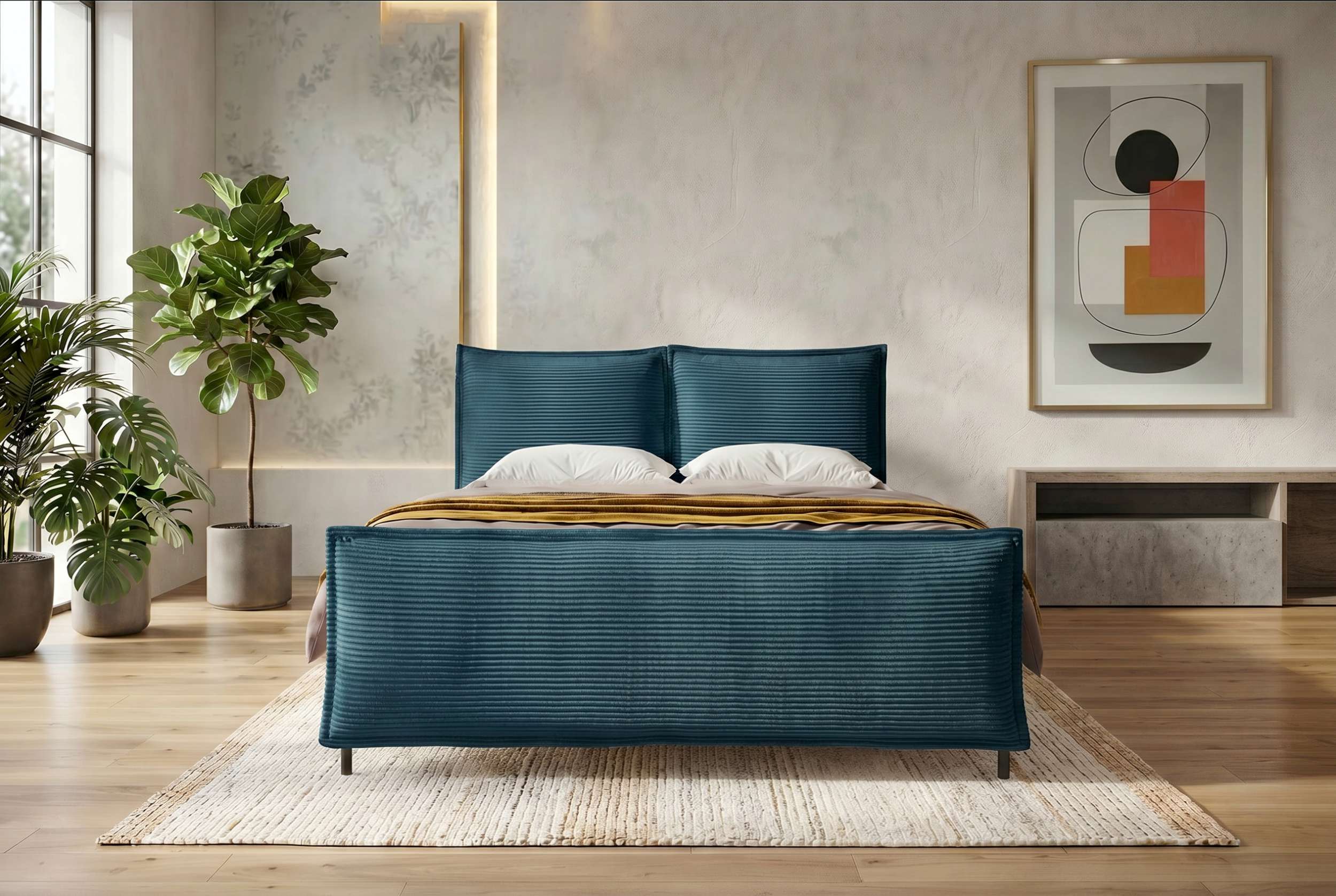 Boxspringbett Elysio Plus Blau