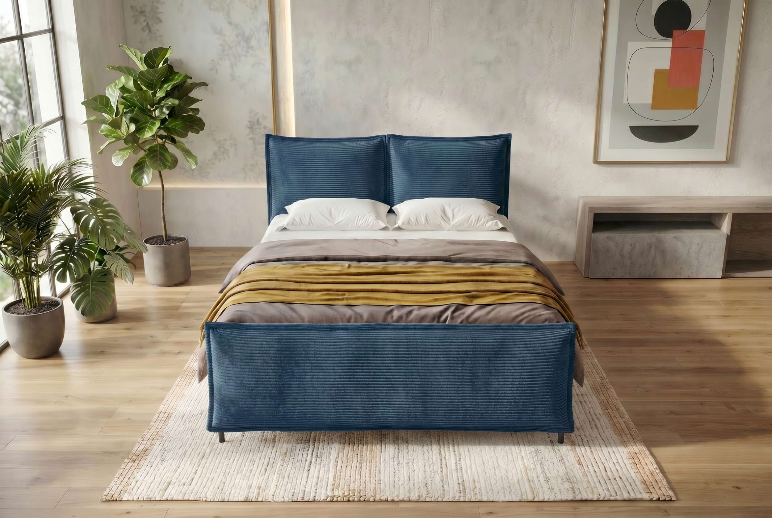Boxspringbett Elysio Plus Blau