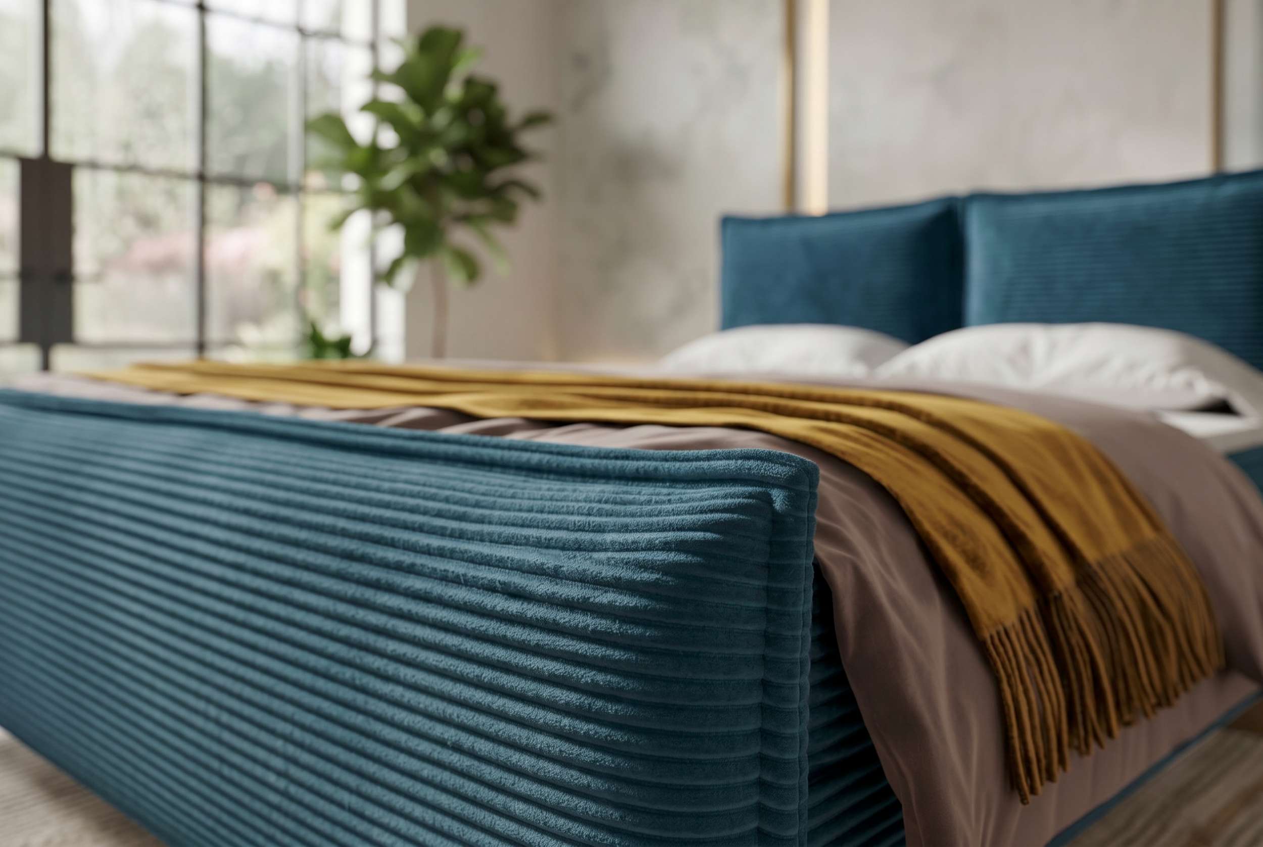 Boxspringbett Elysio Plus Blau