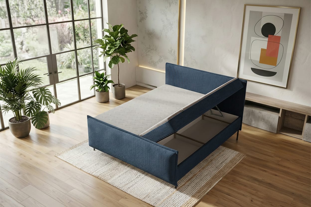 Boxspringbett Elysio Plus Blau