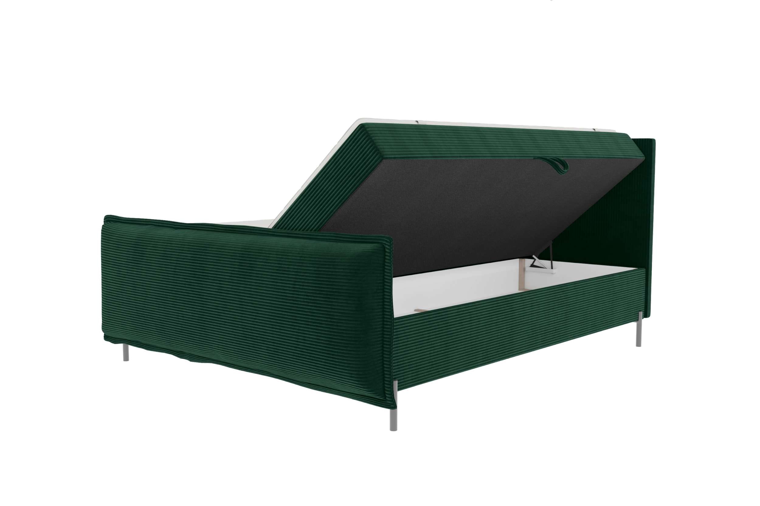 Boxspringbett Elysio Plus Dunkelgrün