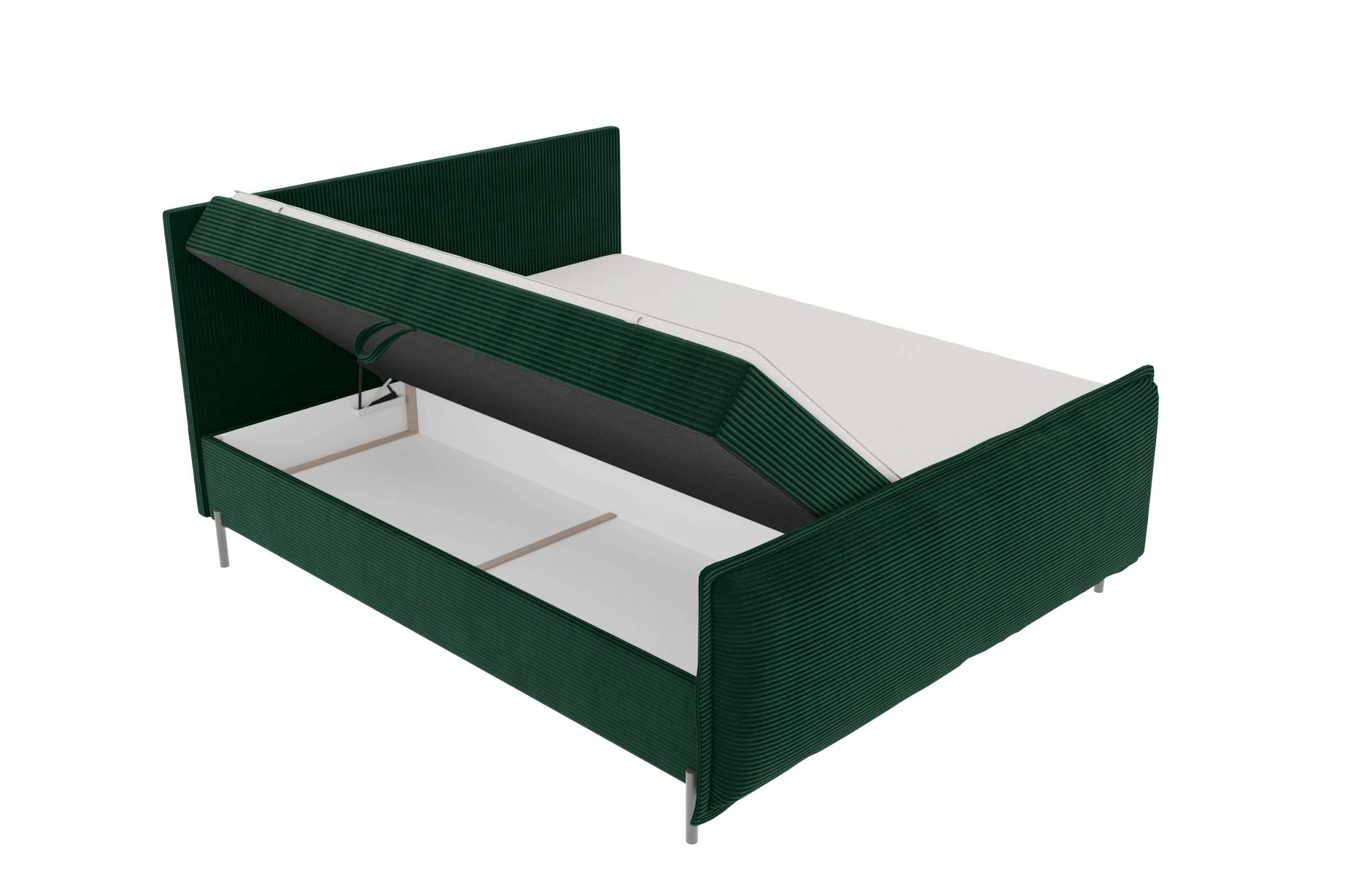 Boxspringbett Elysio Plus Dunkelgrün