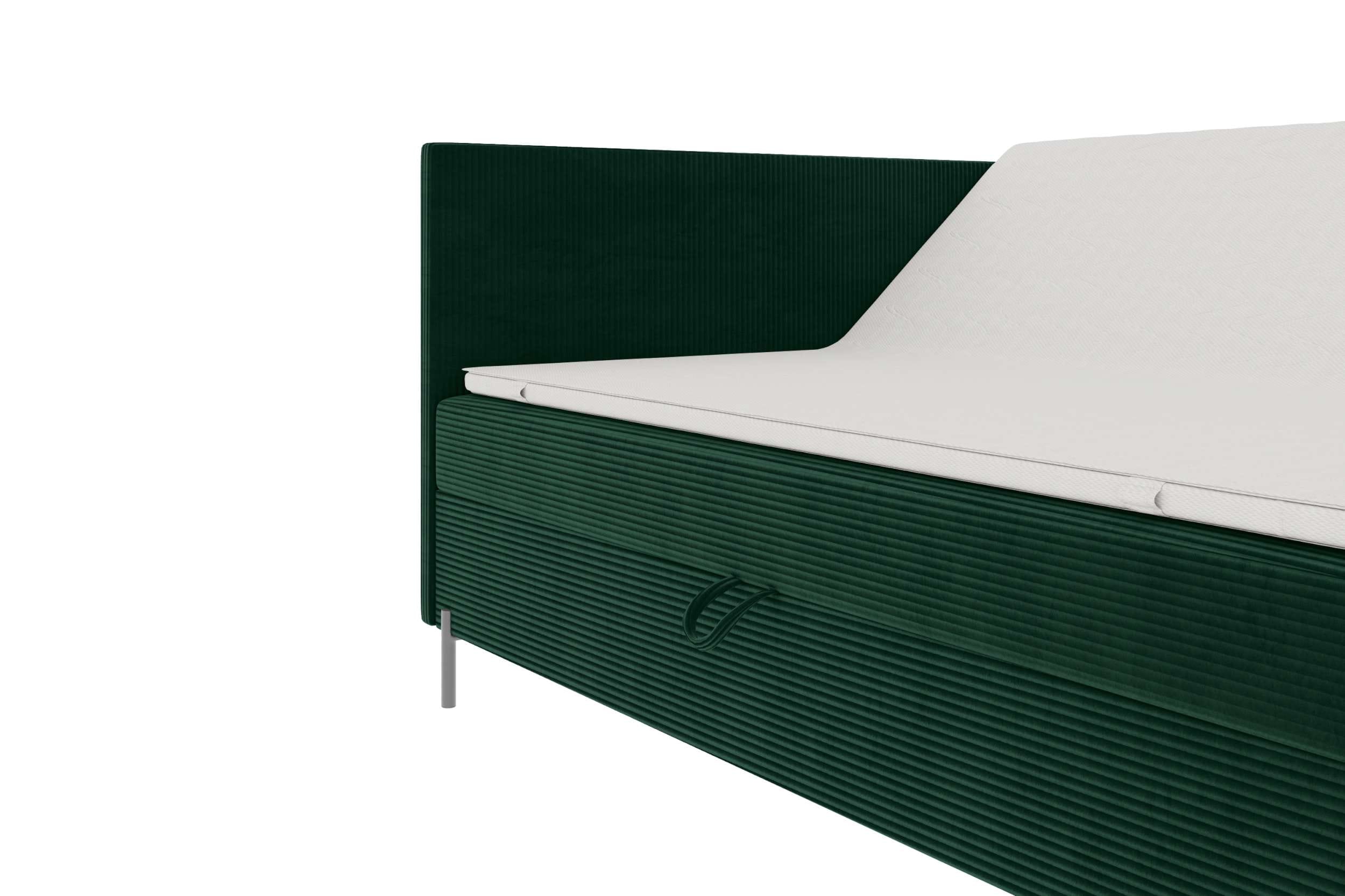 Boxspringbett Elysio Plus Dunkelgrün