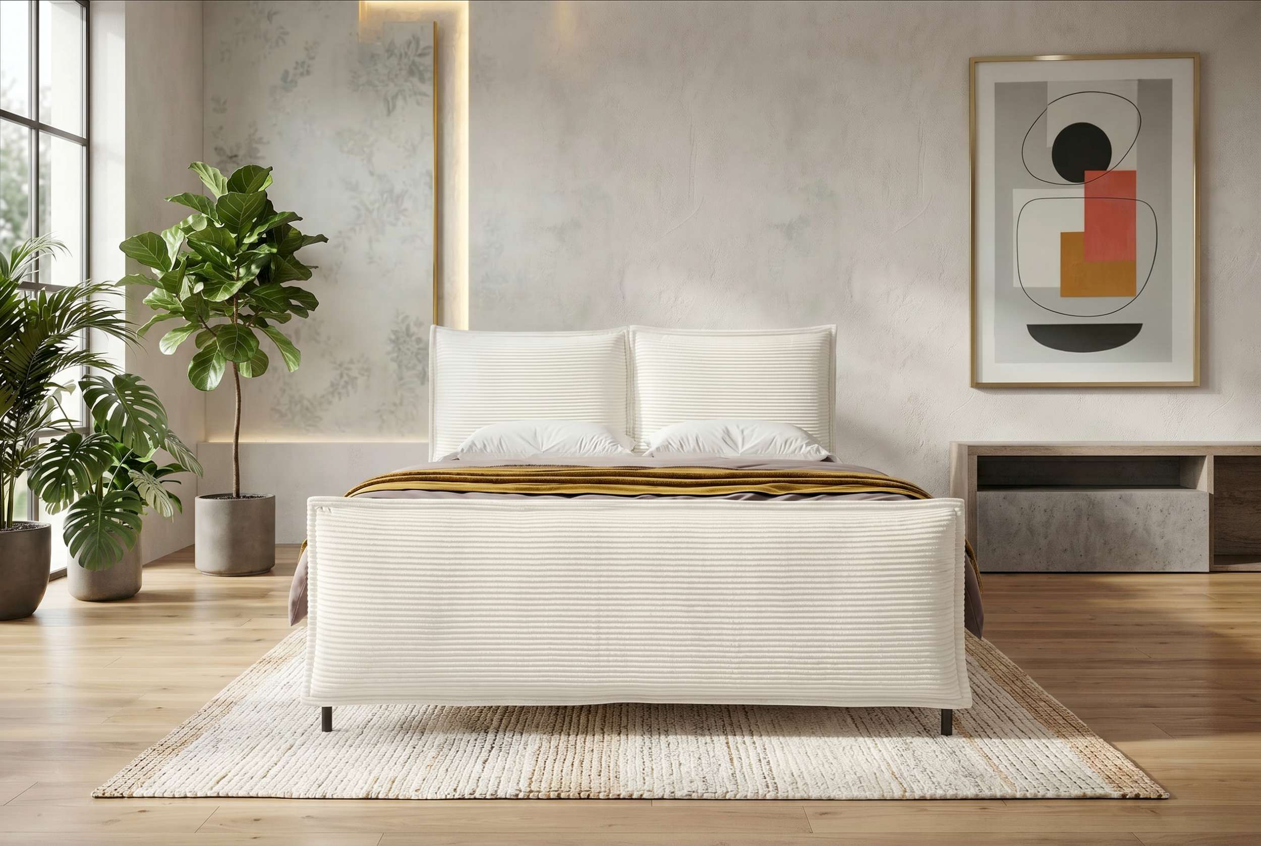 Boxspringbett Elysio Plus Creme