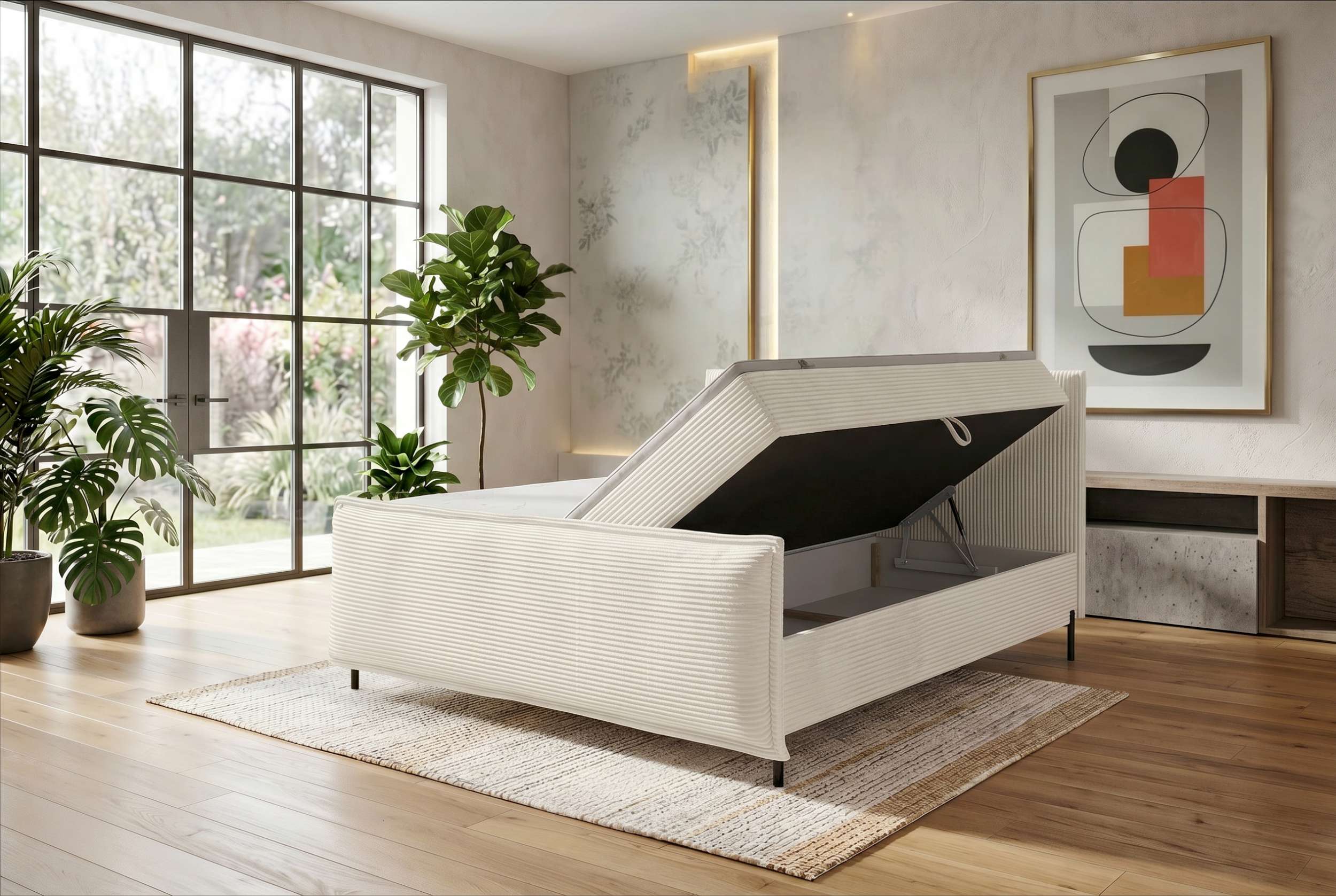 Boxspringbett Elysio Plus Creme