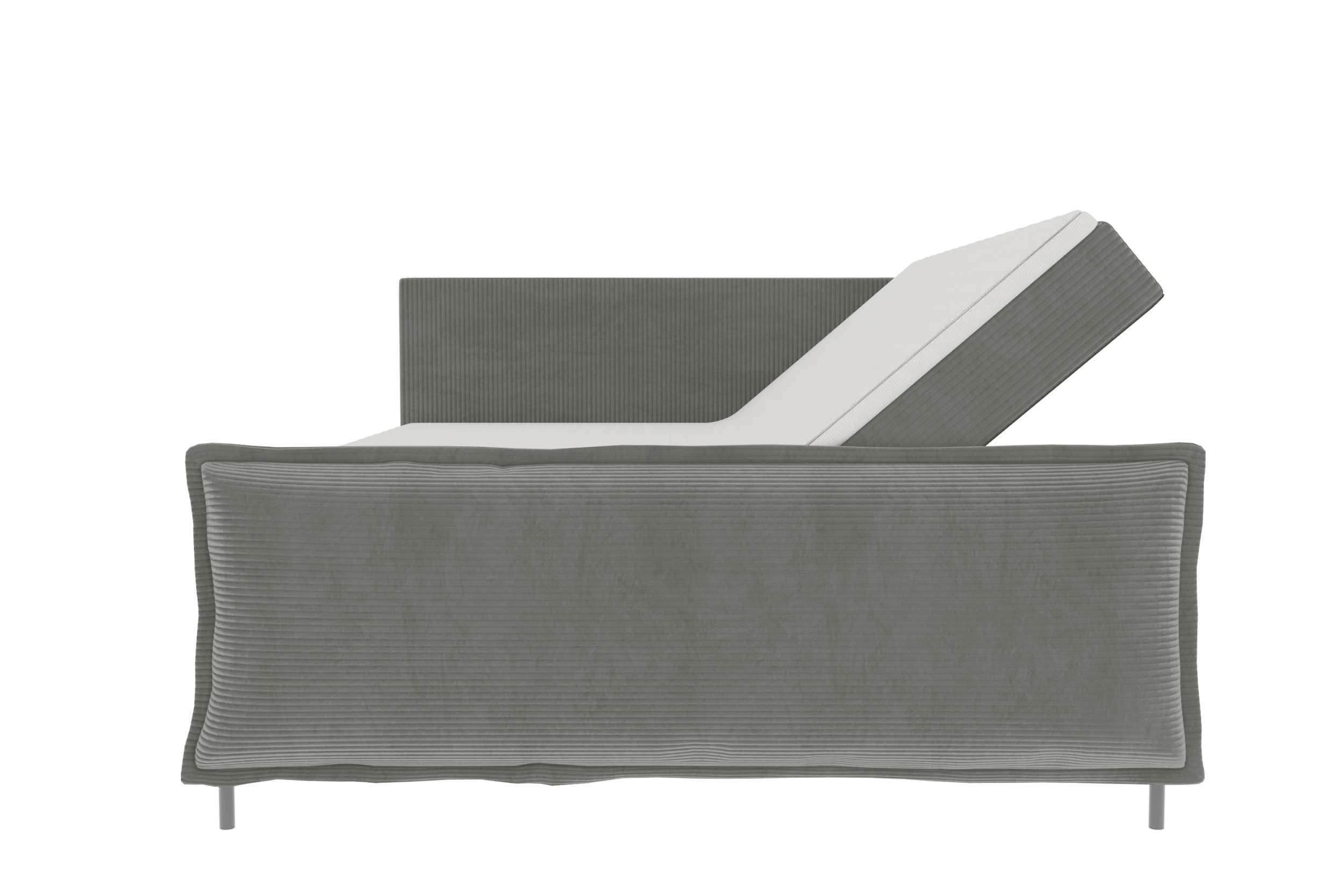 Boxspringbett Elysio Plus Hellgrau