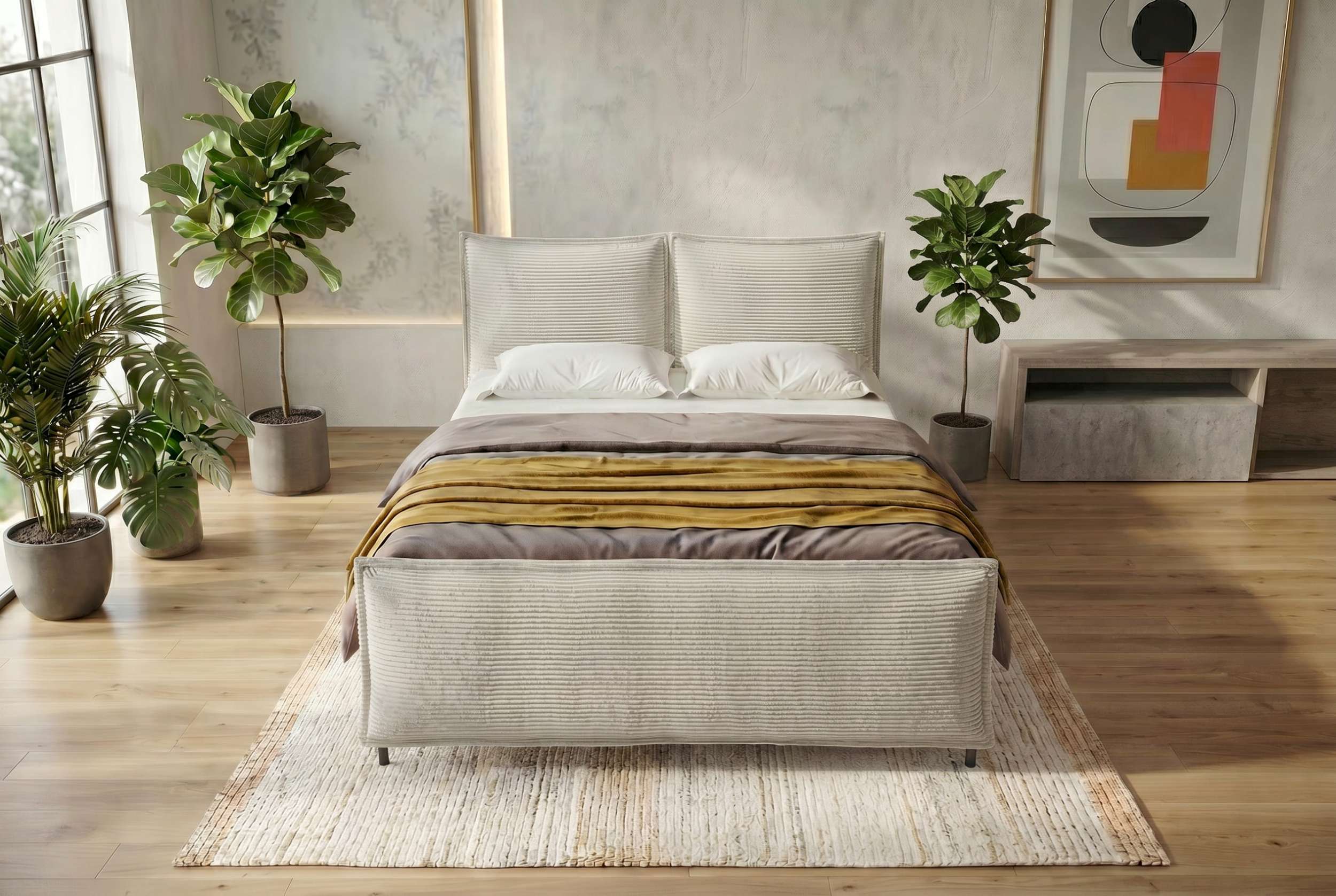 Boxspringbett Elysio Plus Greige