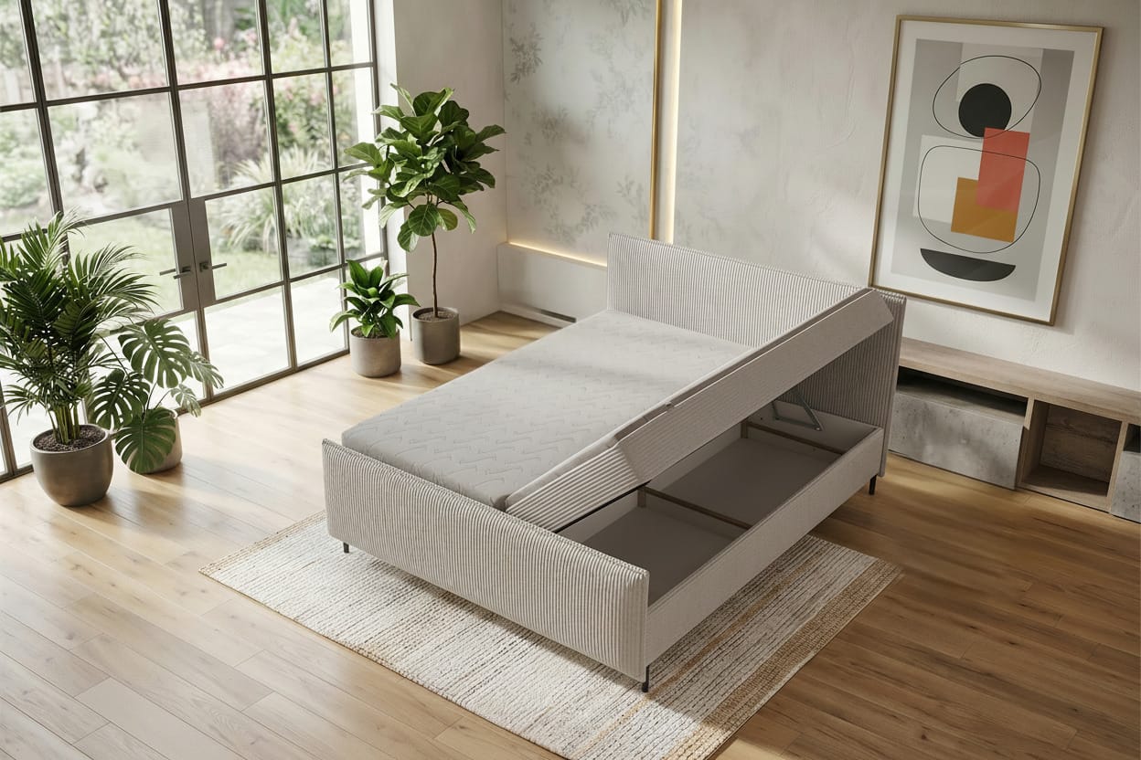 Boxspringbett Elysio Plus Greige