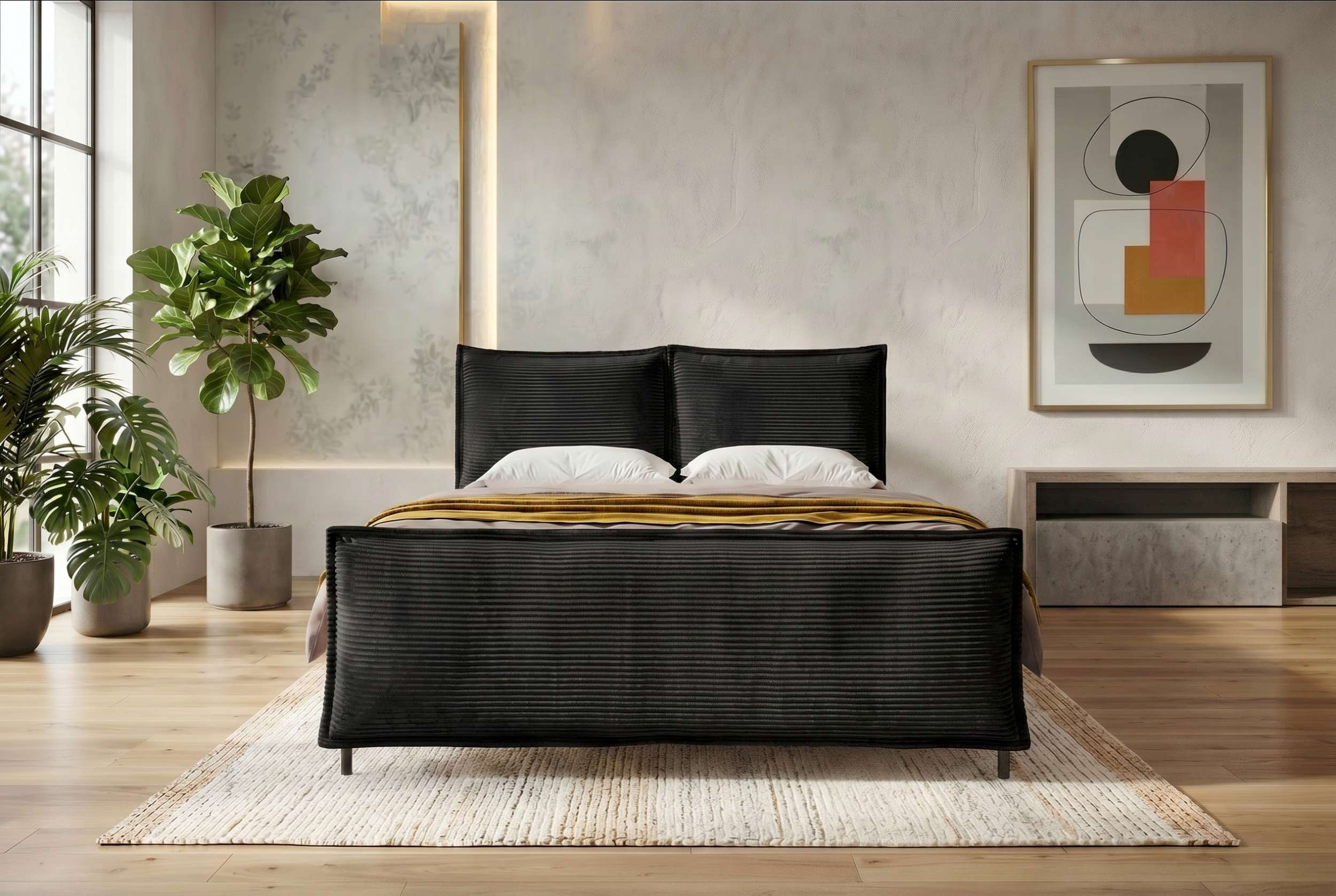 Boxspringbett Elysio Plus Schwarz