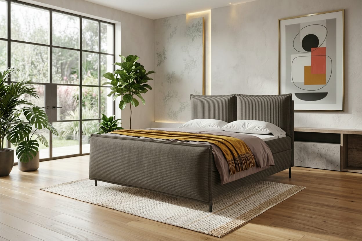 Boxspringbett Elysio Plus Cappuccino