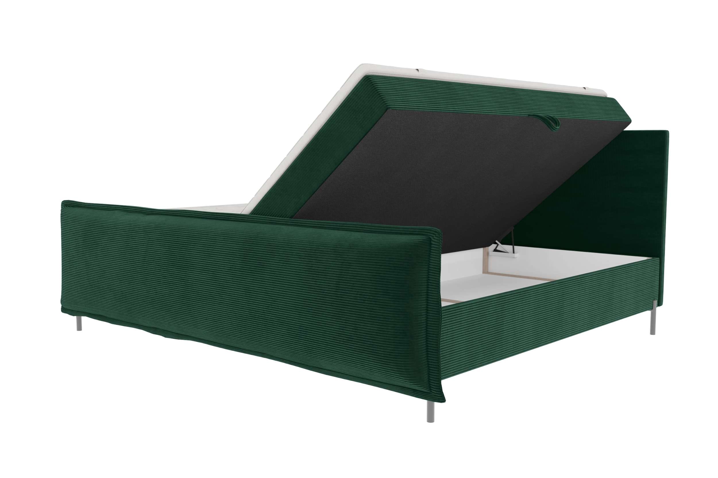 Boxspringbett Elysio Plus Familienbett Dunkelgrün