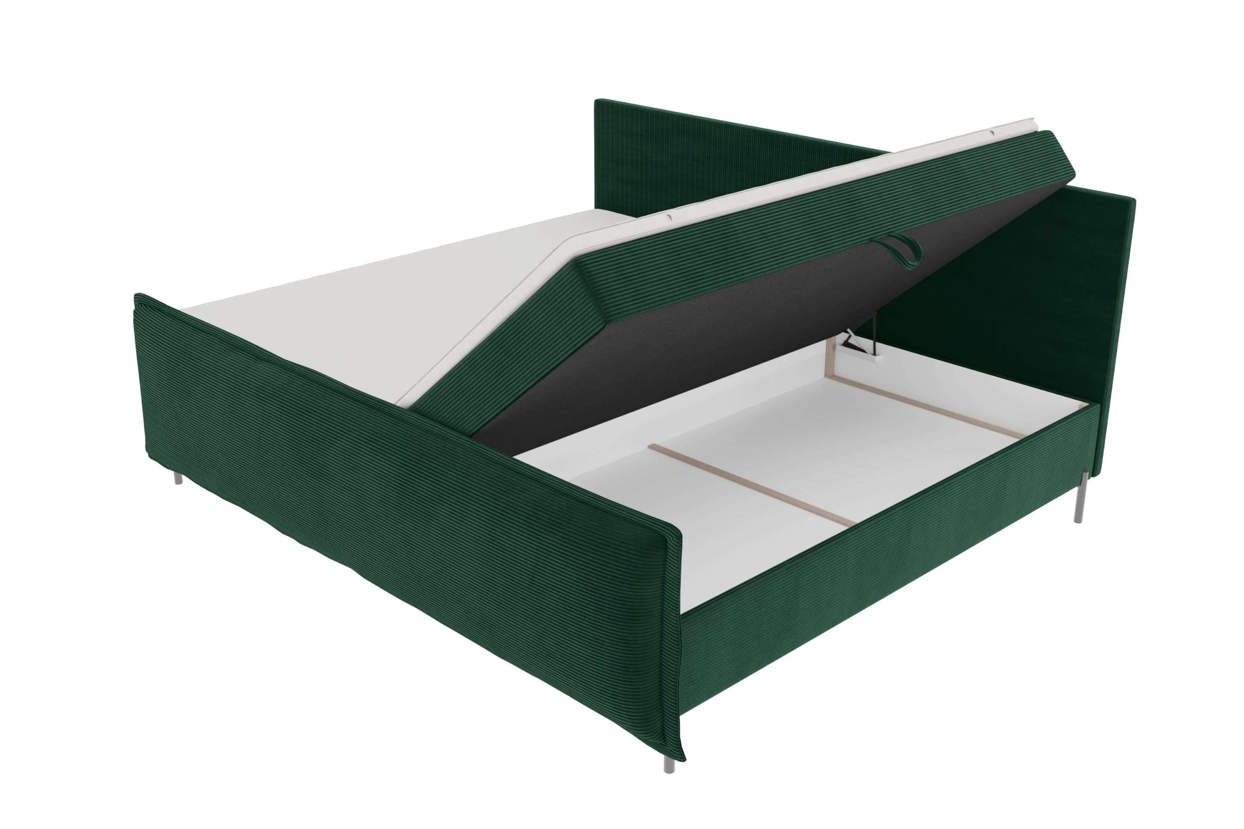 Boxspringbett Elysio Plus Familienbett Dunkelgrün