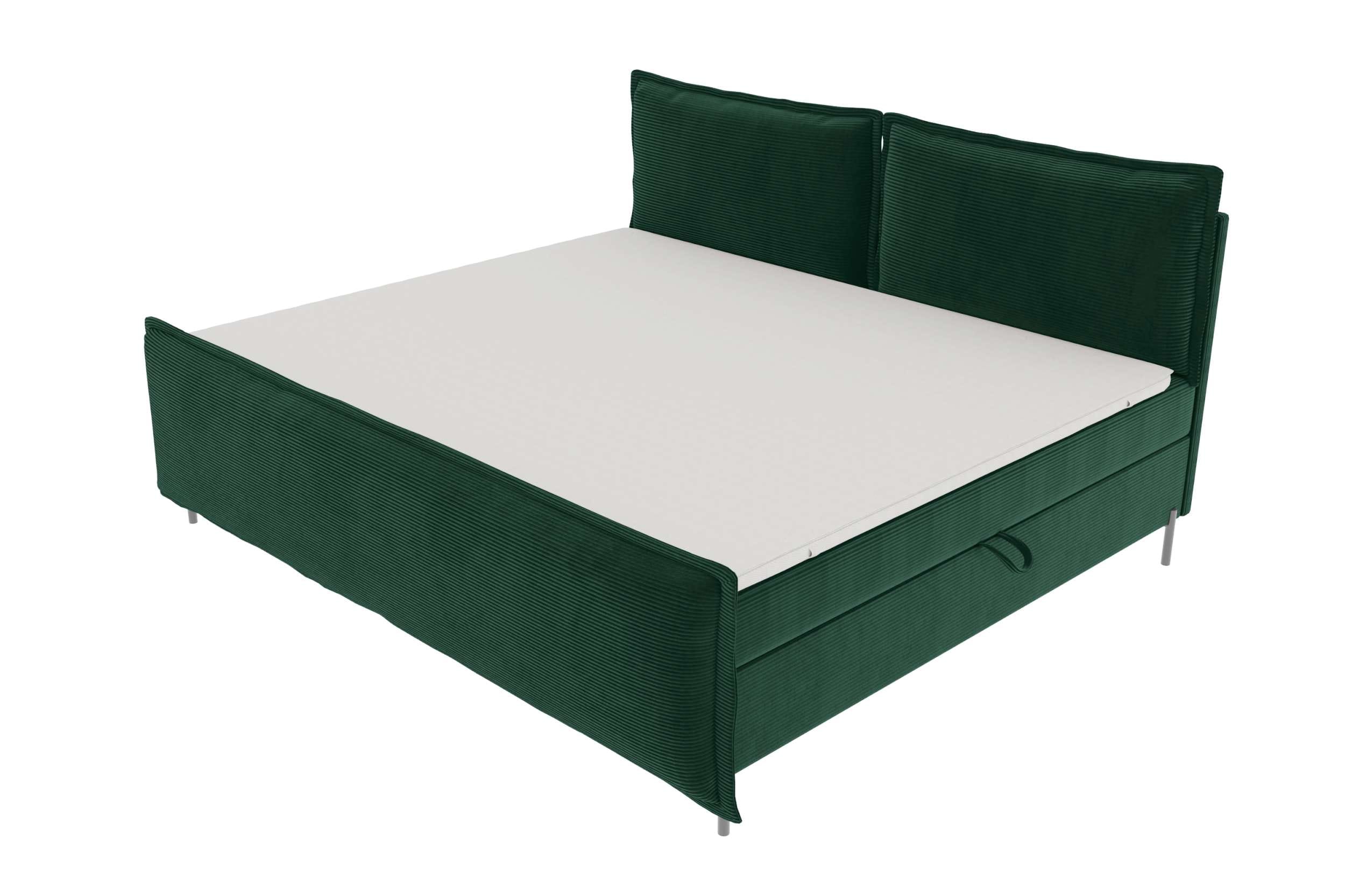 Boxspringbett Elysio Plus Familienbett Dunkelgrün