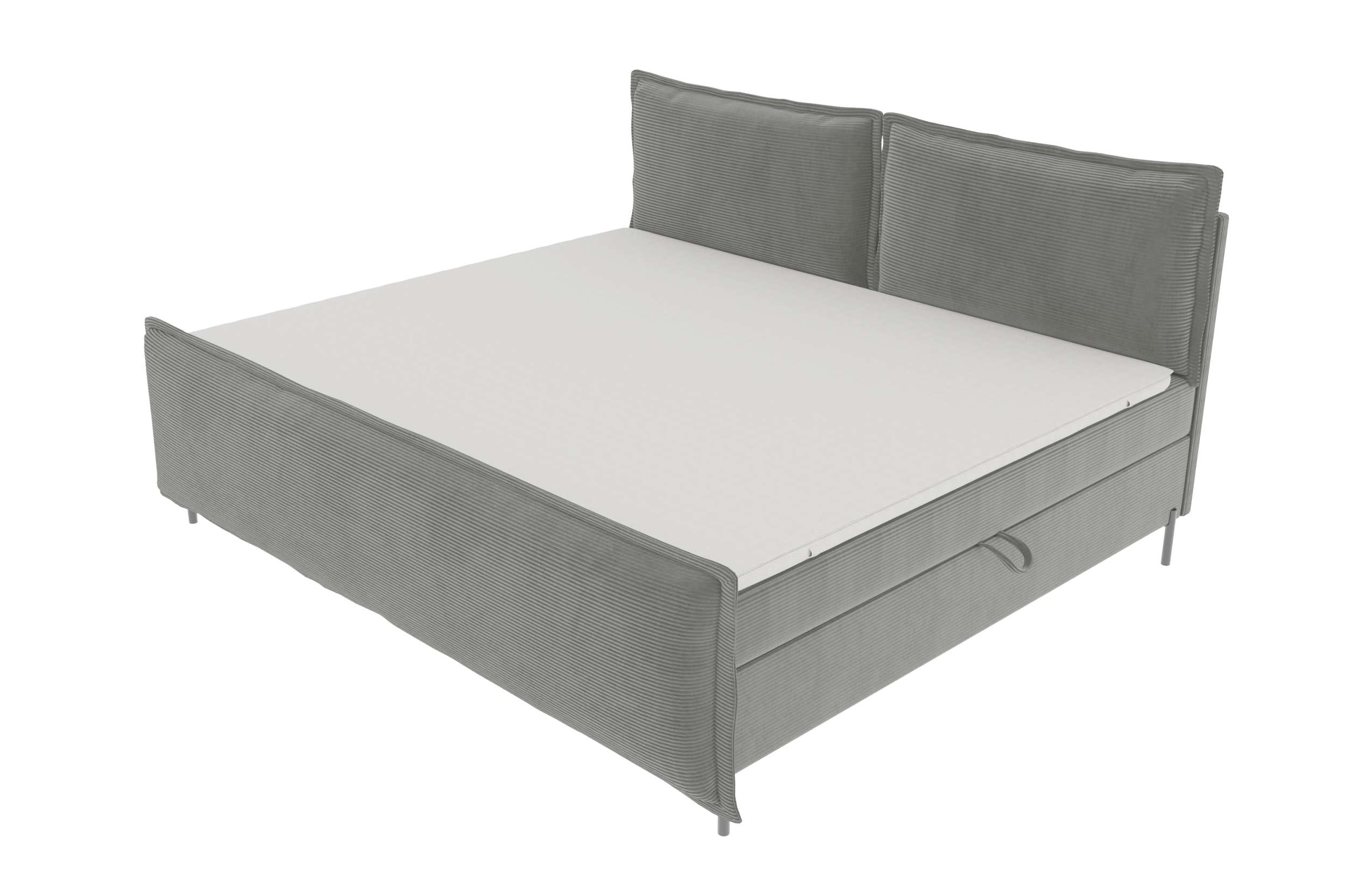 Boxspringbett Elysio Plus Familienbett Hellgrau