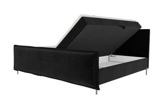 Boxspringbett Elysio Familienbett in Stoff Schwarz