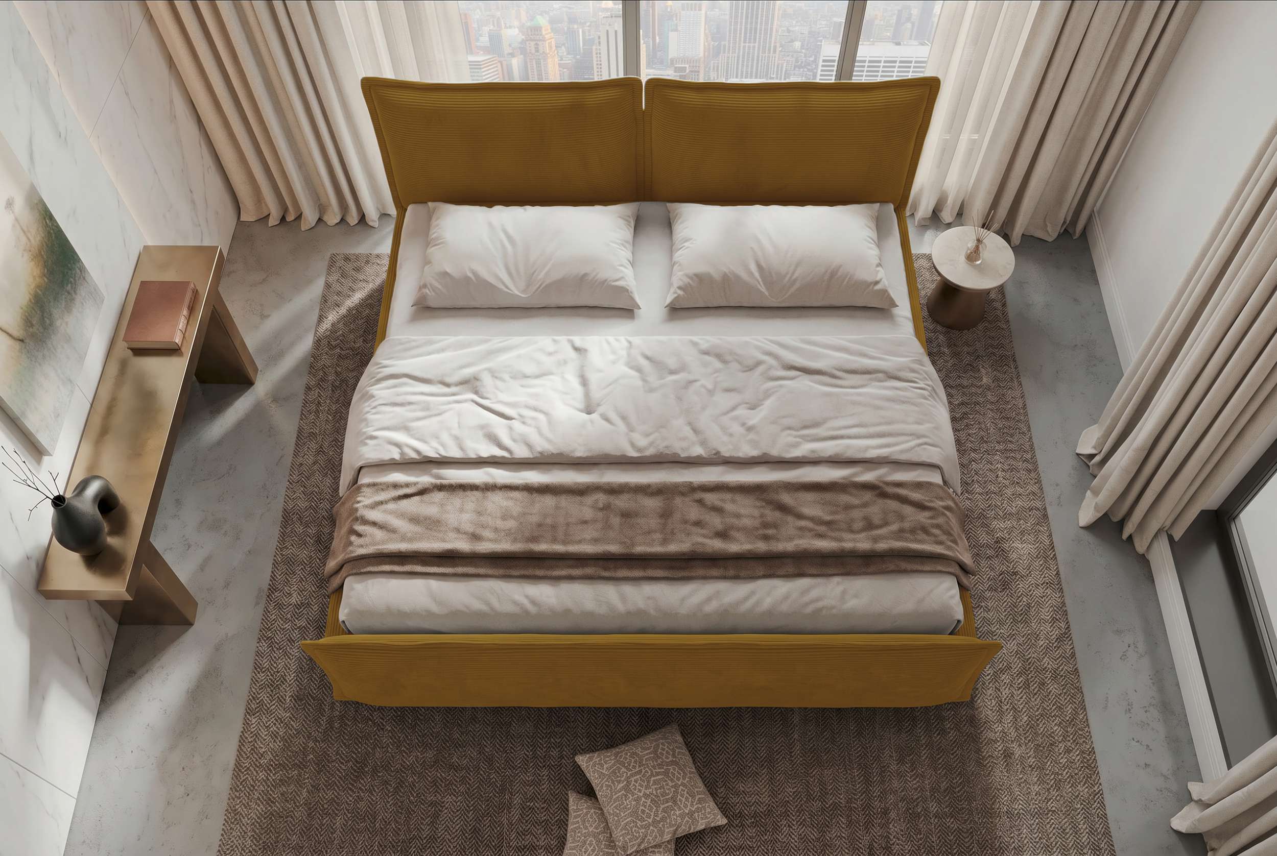 Boxspringbett Elysio Plus Familienbett Gold