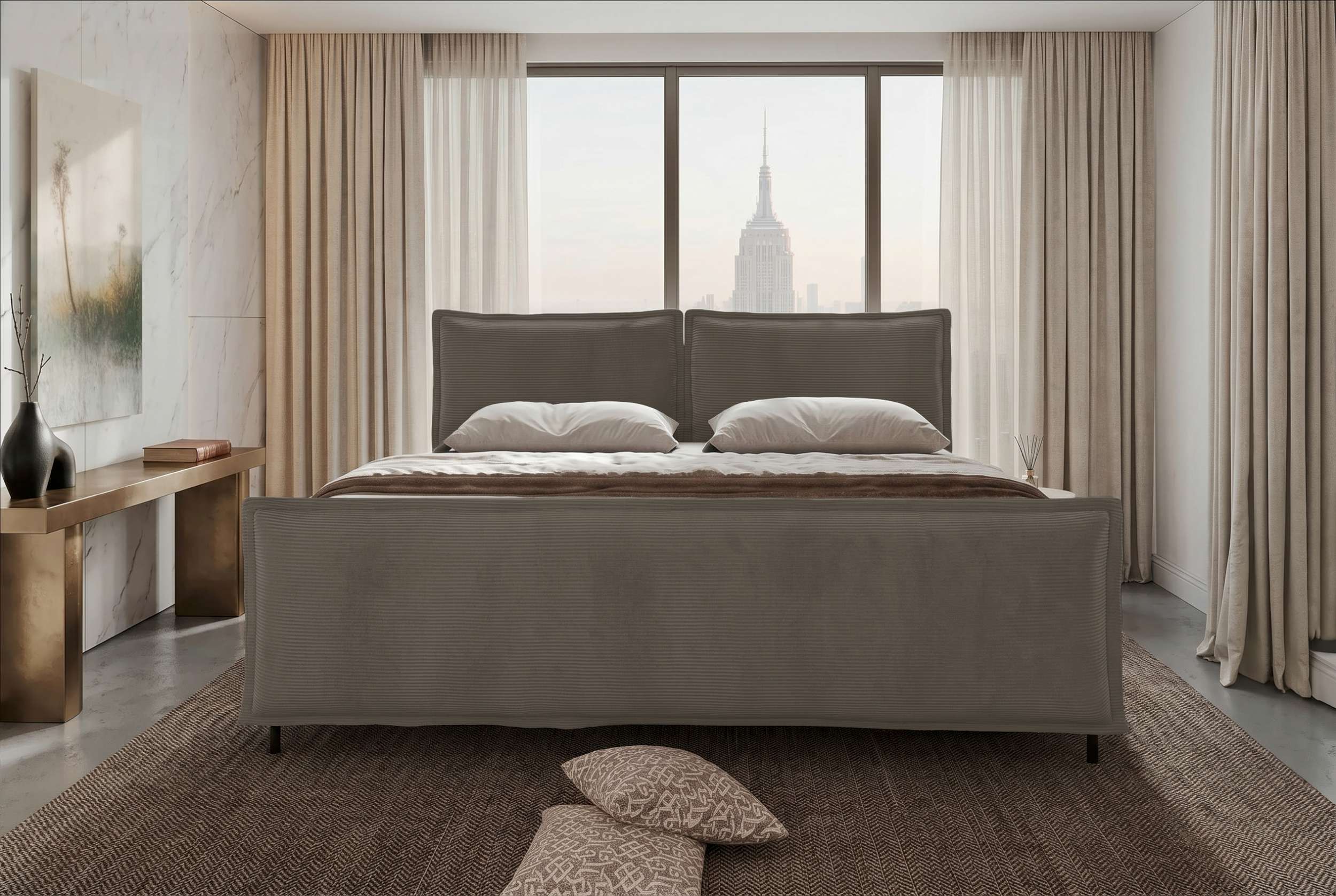 Boxspringbett Elysio Plus Familienbett Cappuccino