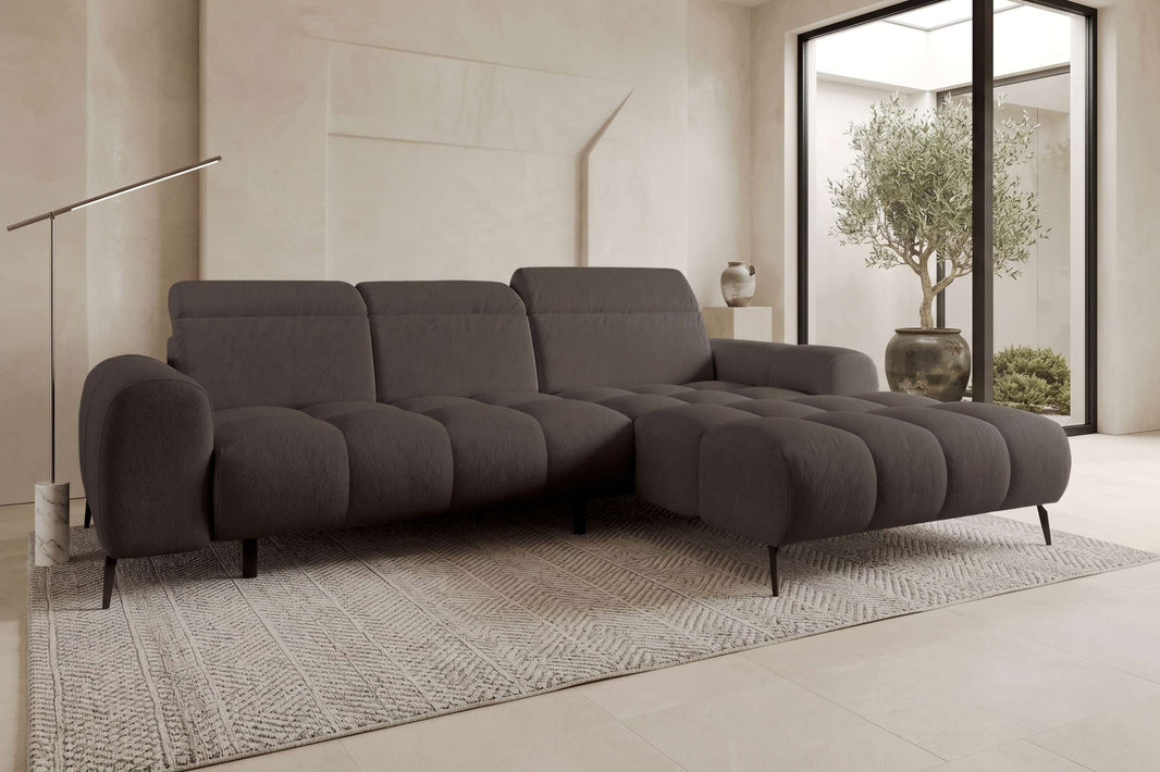 Couch Kairo L-Form in Stoff