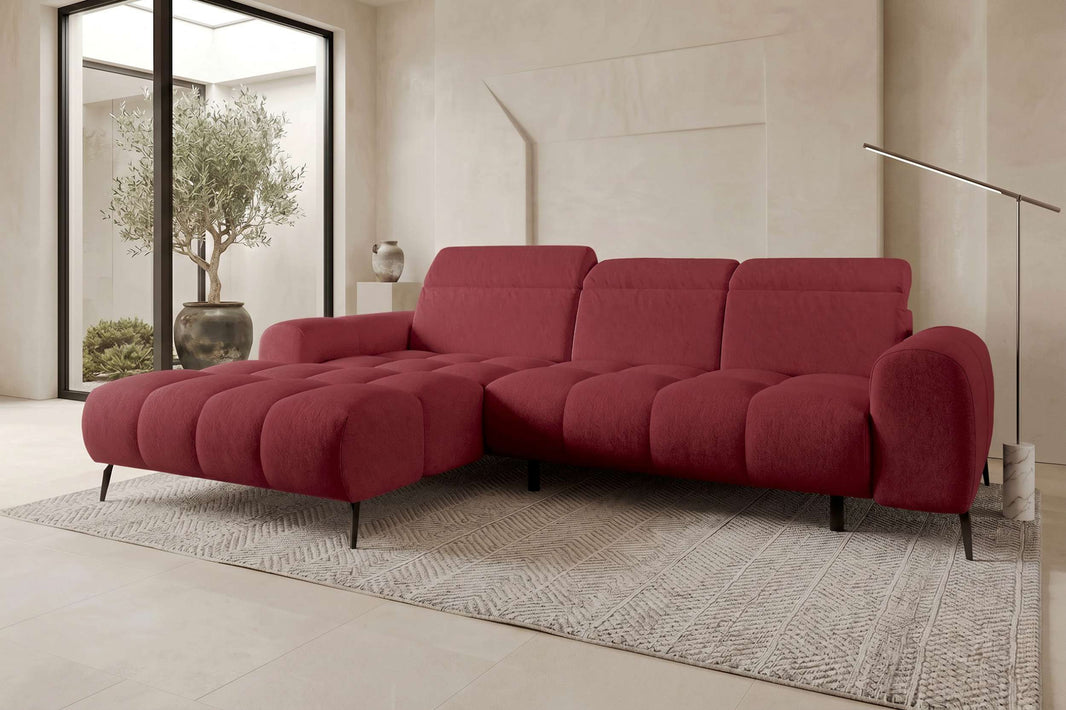 Couch Kairo L-Form in Stoff