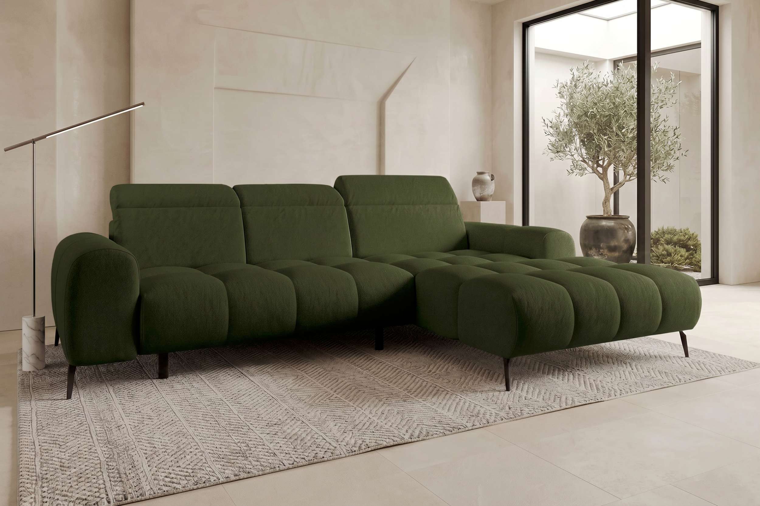 Polster Ecksofa Kairo L Form kurz