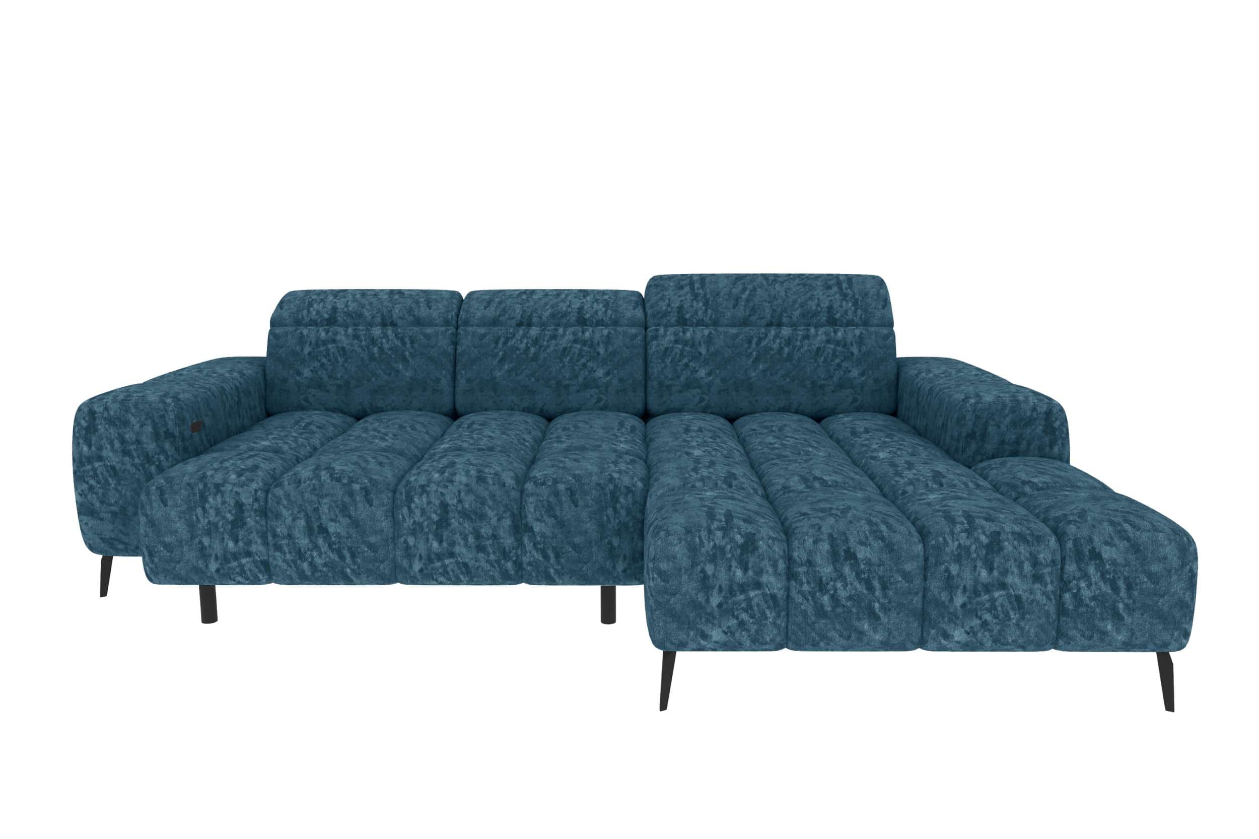 Couch Kairo L Form in Stoff pazifik