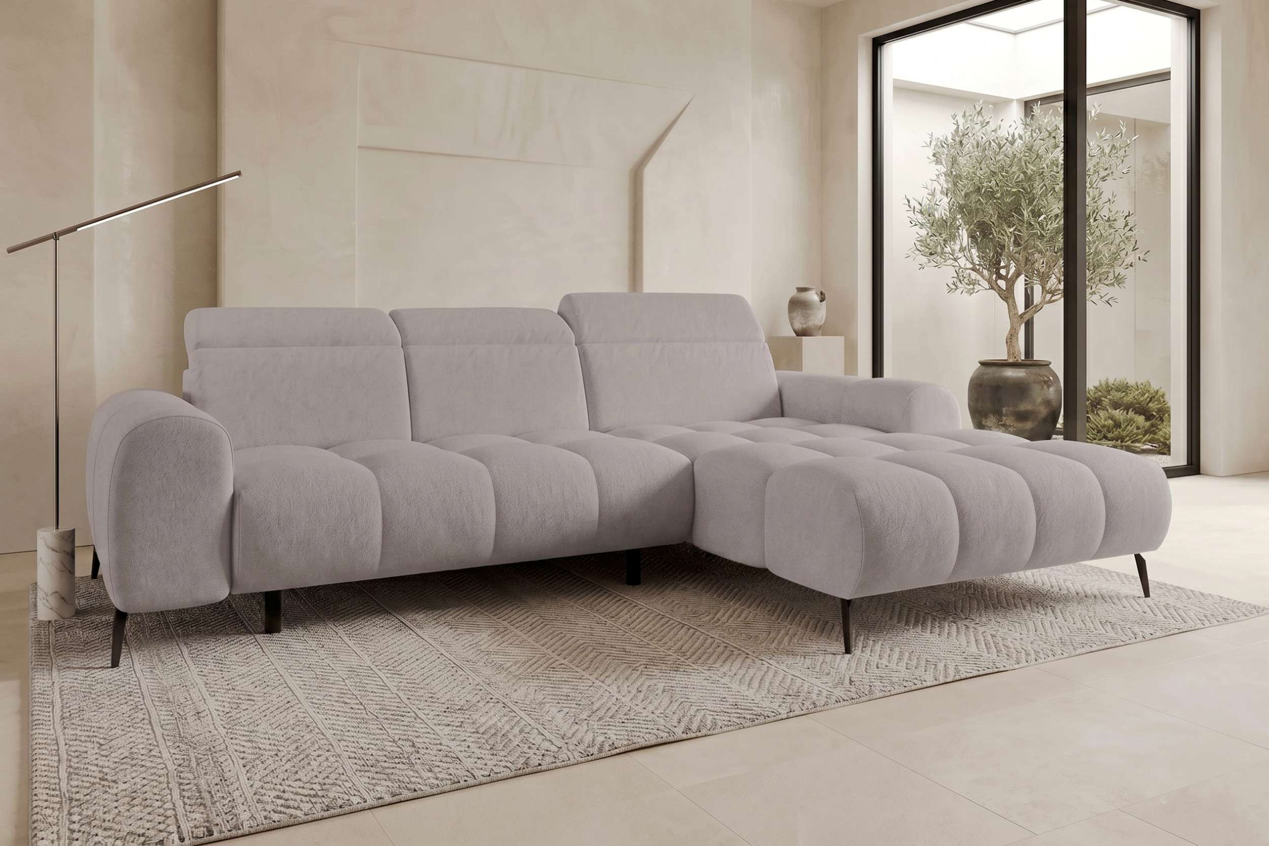 Polster Ecksofa Kairo L Form kurz