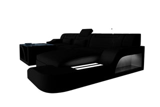 Ecksofa Palermo L Form Stoffsofa Schwarz