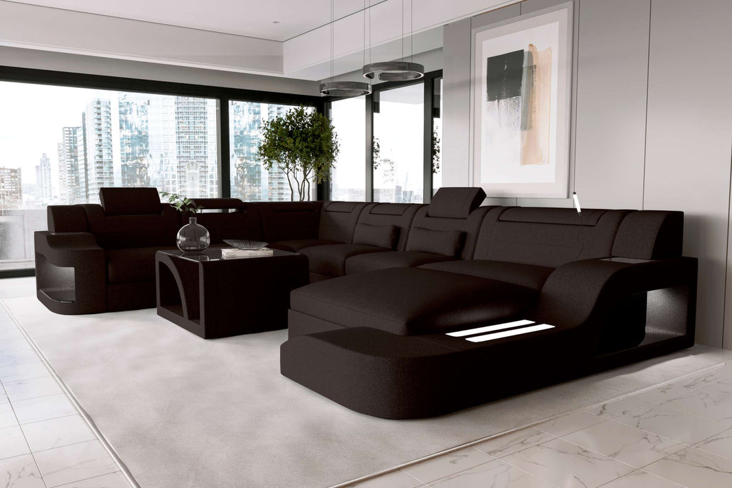 XXL Wohnlandschaft Palermo Stoffsofa