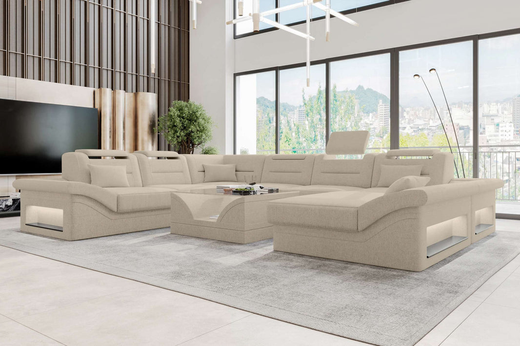 XXL Wohnlandschaft Enzo Stoffsofa