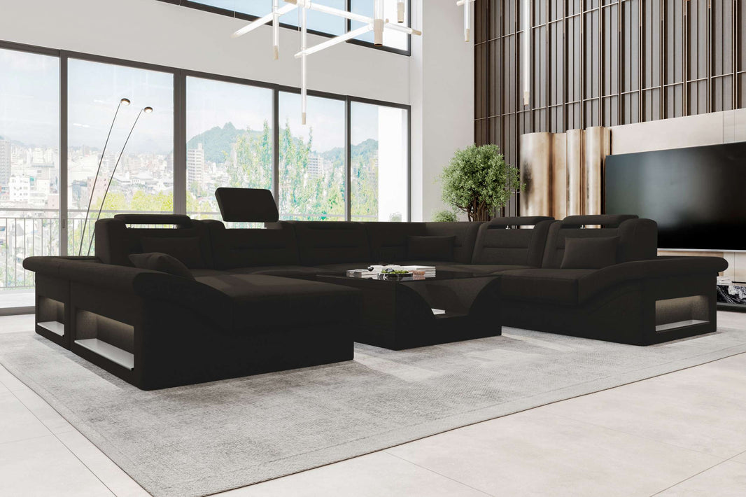 XXL Wohnlandschaft Enzo Stoffsofa