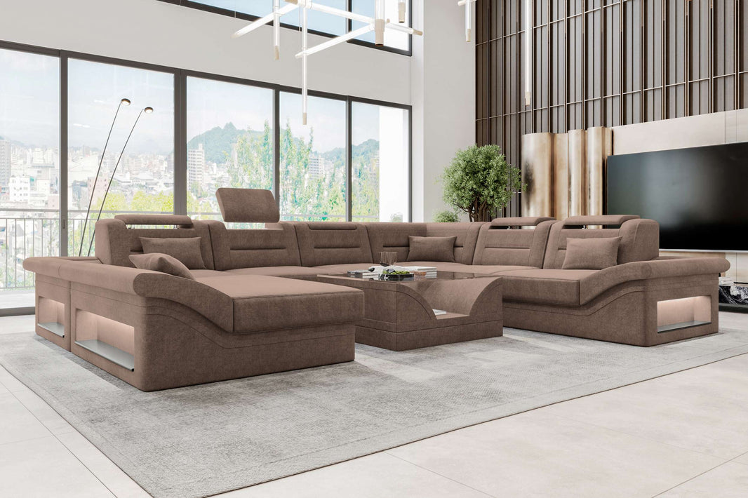 XXL Wohnlandschaft Enzo Stoffsofa