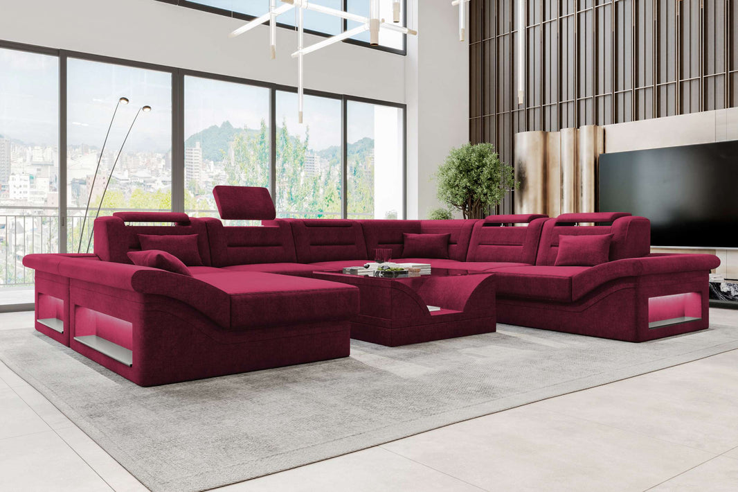 XXL Wohnlandschaft Enzo Stoffsofa