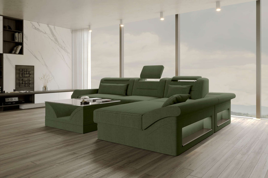 Ecksofa Monza L Form Stoffsofa