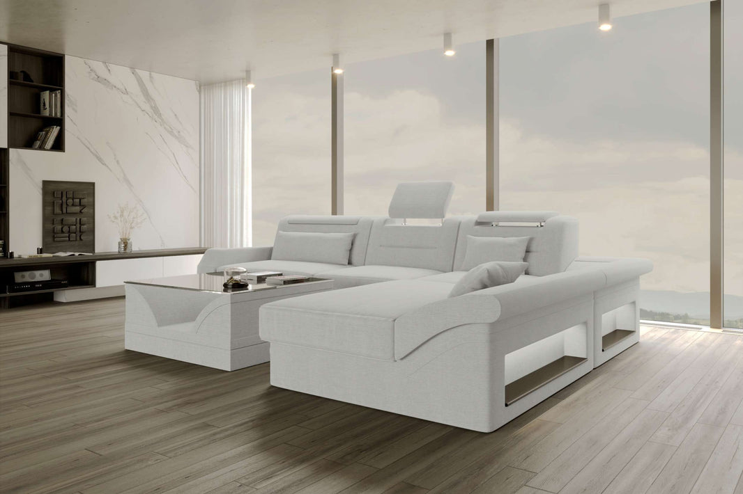 Ecksofa Monza L Form Stoffsofa