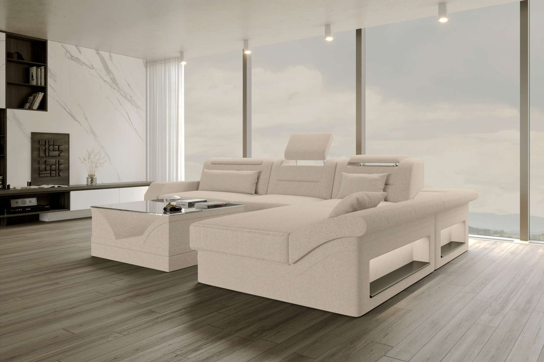 Ecksofa Monza L Form Stoffsofa