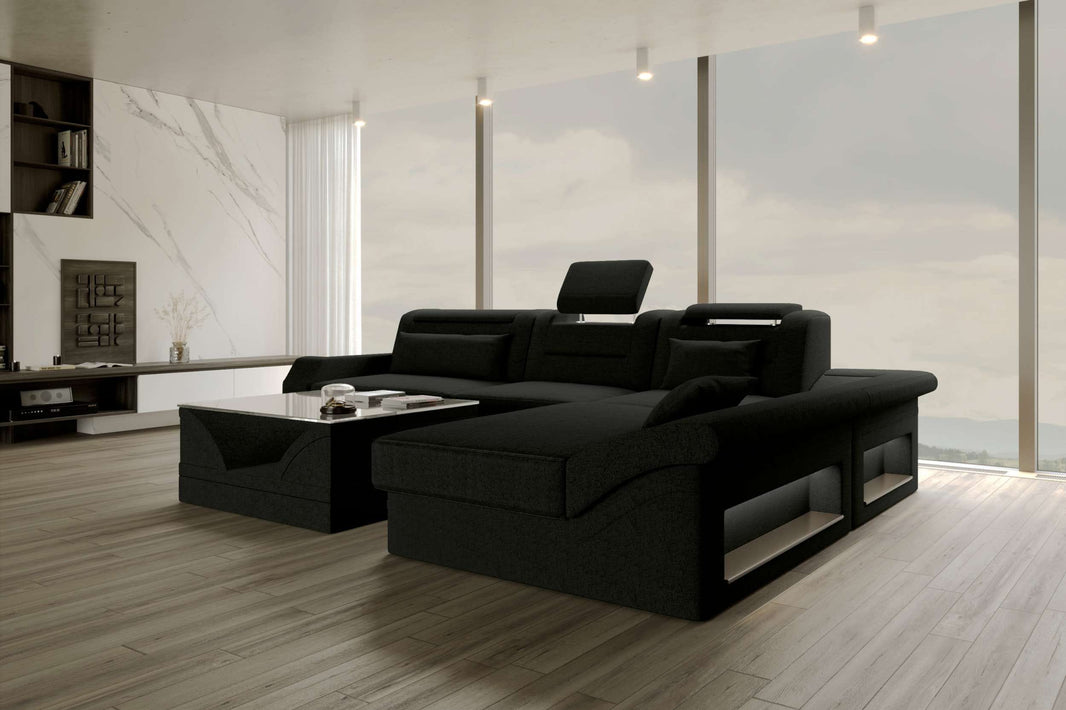 Ecksofa Monza L Form Stoffsofa