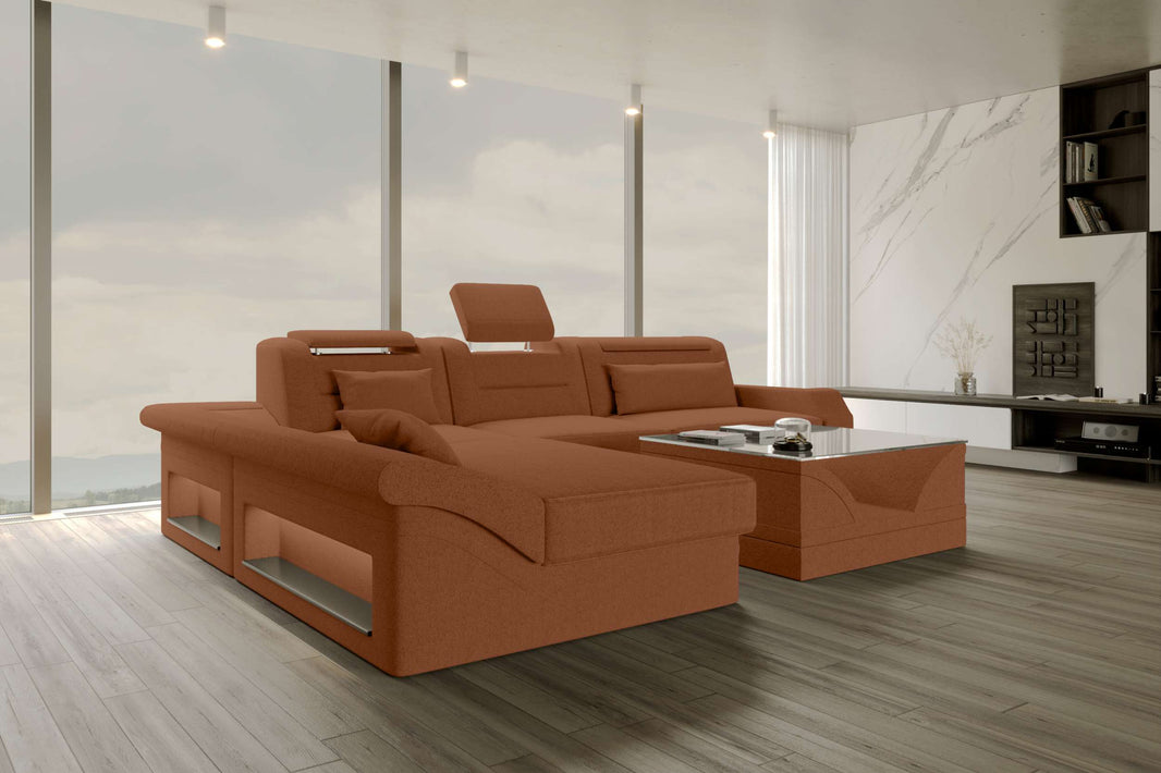 Ecksofa Monza L Form Stoffsofa