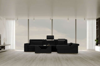 Ecksofa Monza L Form Stoffsofa Schwarz