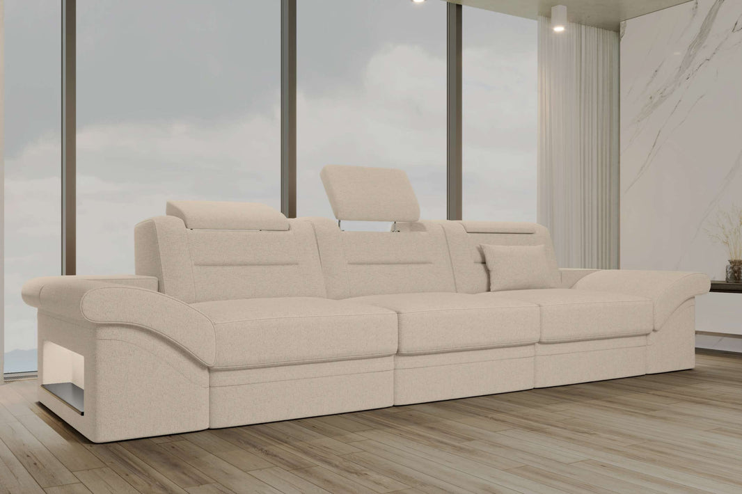 Couch Monza 3 Sitzer Stoffsofa