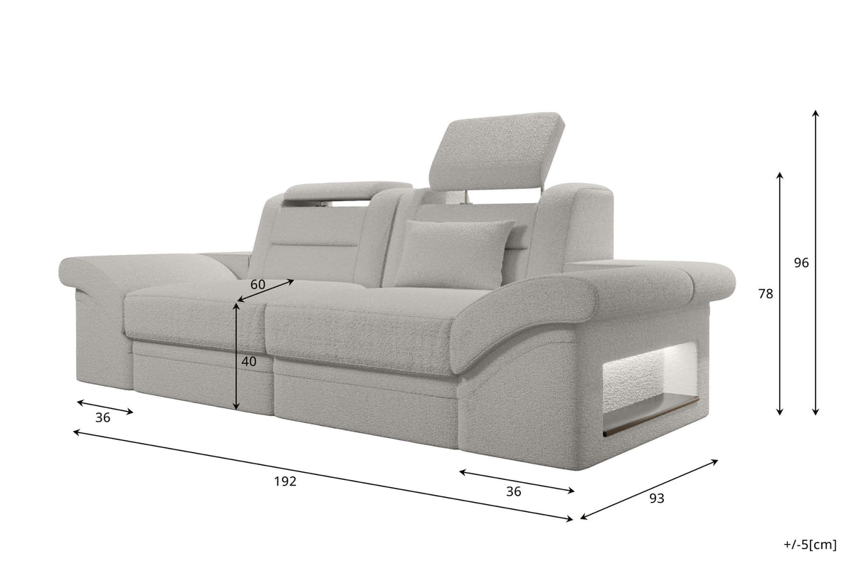 2-Sitzer Polstersofa Monza Dunkelgrün