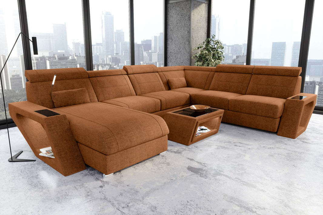 XXL Wohnlandschaft Catania Stoffsofa
