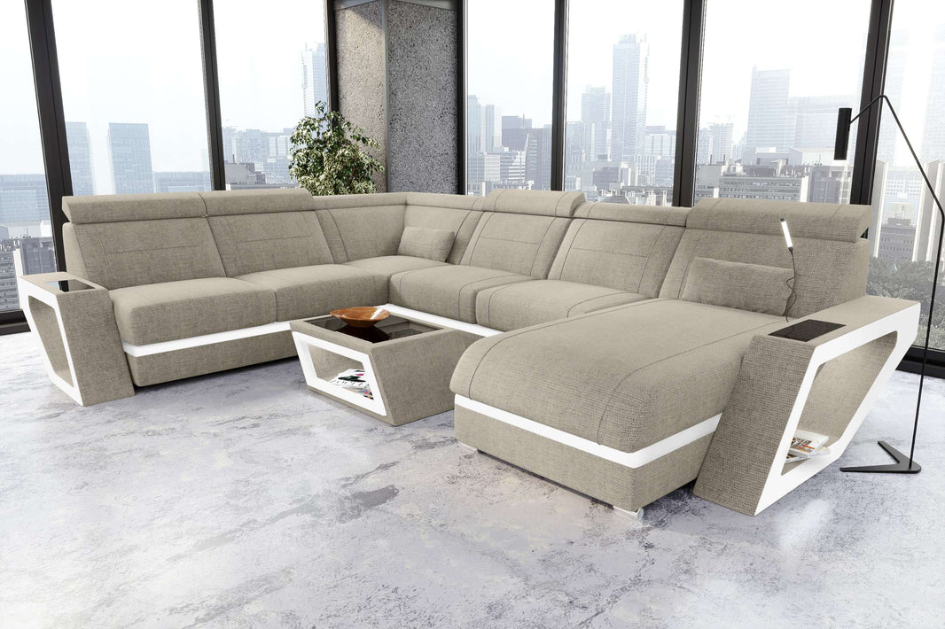 XXL Wohnlandschaft Catania Stoffsofa