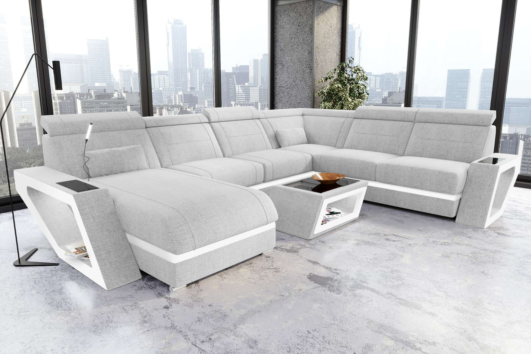 XXL Wohnlandschaft Catania Stoffsofa