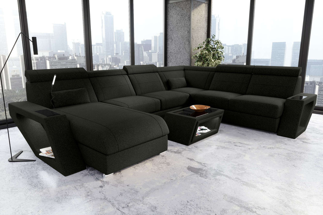 XXL Wohnlandschaft Catania Stoffsofa
