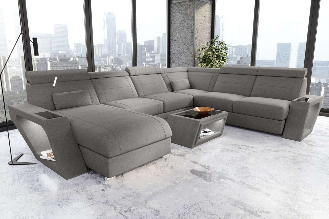 XXL Wohnlandschaft Catania Stoffsofa