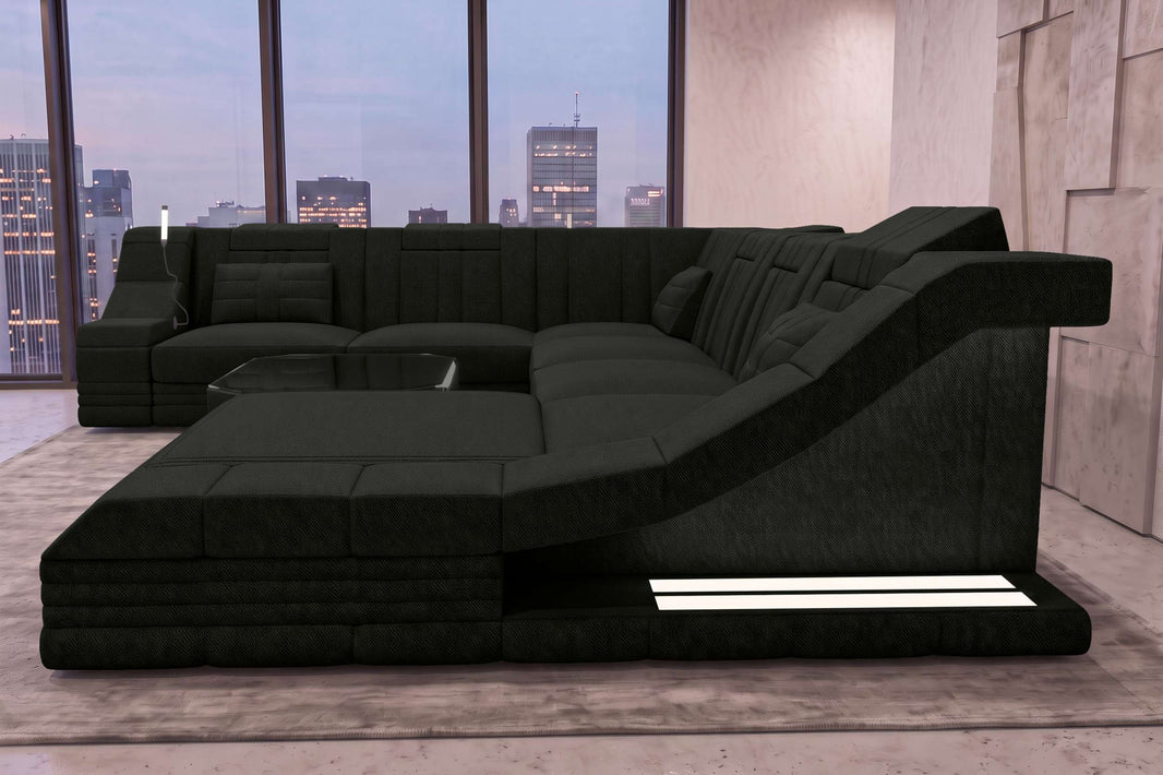 XXL Wohnlandschaft Turino Stoffsofa