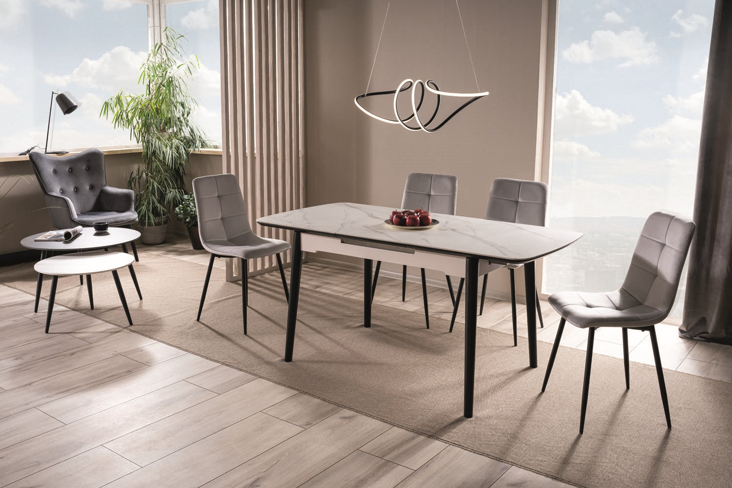 Eleganter Esstisch Apollo Eiche