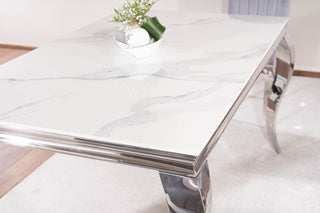 Prince Calacatta 180 – Eleganter Esstisch - Ansicht 4