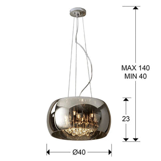 Hängeleuchte Argos 40 - Modernes Design nicht dimmbar für Wohnzimmer